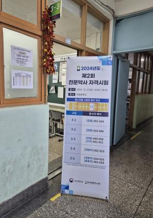 병약, 제2회 전문약사 자격시험 합격자 발표...285명 중 240명 합격(합격률 84.2%)